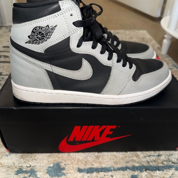 Nike Air Jordan Men's Black and Gray Sneakers - Picture 1 of 11
